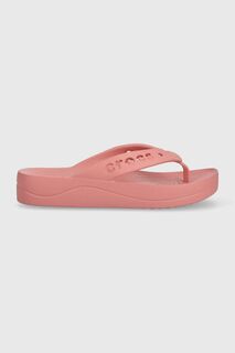 Шлепанцы на платформе Baya Crocs, розовый