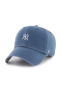 Хлопковая бейсболка MLB New York Yankees 47brand, синий