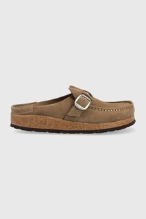 Замшевые шлепанцы Buckley Birkenstock, бежевый