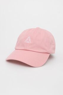 Хлопковая шапка HUF Huf, розовый