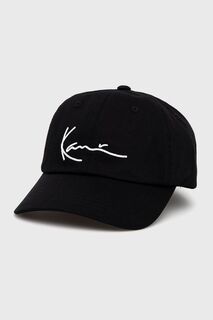 Хлопковая шляпа Karl Kani, черный