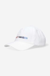 Вельветовая кепка с графическим рисунком Helly Hansen, белый