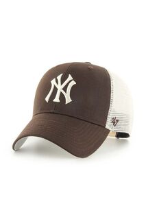 Бейсбольная кепка MLB New York Yankees 47brand, коричневый