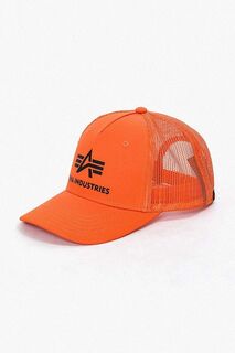 Базовая кепка дальнобойщика Alpha Industries, оранжевый
