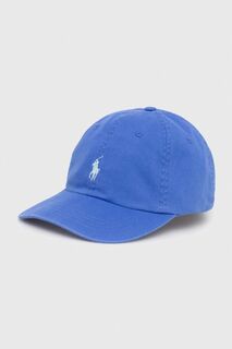 Хлопковая бейсболка Polo Ralph Lauren, синий