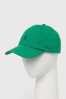 Хлопковая бейсболка Polo Ralph Lauren, зеленый