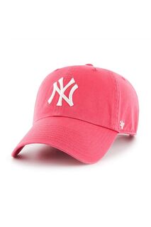 Брендовая кепка New York Yankees 47- 47brand, розовый