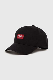 Бейсболка из хлопка Fila, черный