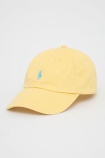 Хлопковая шляпа 710667709043 Polo Ralph Lauren, желтый