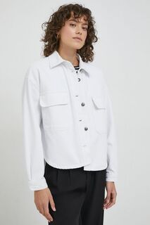 Джинсовая рубашка Sisley, белый