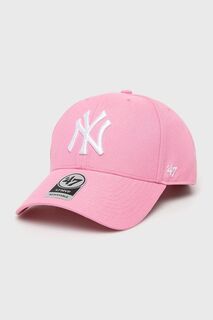Кепка MLB «Нью-Йорк Янкиз» 47brand, розовый