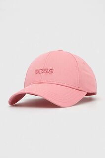 Бейсболка BOSS из хлопка Boss, розовый