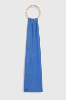 Шерстяной шарф Polo Ralph Lauren, синий
