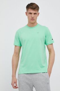 Хлопковая футболка Champion, зеленый