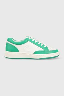 Кожаные кроссовки Hailey II Lauren Ralph Lauren, зеленый