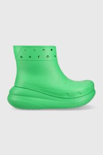 Классические дождевые ботинки Crush Crocs, зеленый