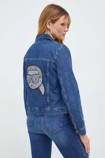Джинсовая куртка Карла Лагерфельда Karl Lagerfeld, синий