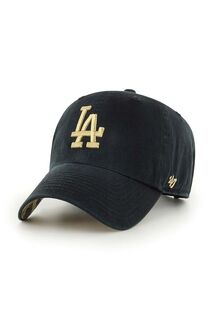 Хлопковая бейсболка MLB Los Angeles Dodgers 47brand, черный