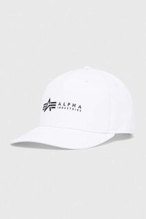 Хлопковая шапка Alpha Industries, белый