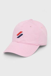 Супердрай шапка Superdry, розовый
