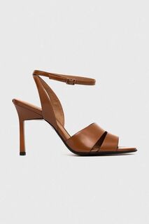 Кожаные босоножки GEO STIL SANDAL 90HH Calvin Klein, коричневый