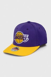 Бейсболка Mitchell &amp; Ness Los Angeles Lakers из смесовой шерсти Mitchell&amp;Ness, фиолетовый Mitchell&Ness