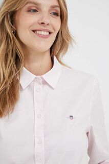 Гант рубашка Gant, розовый