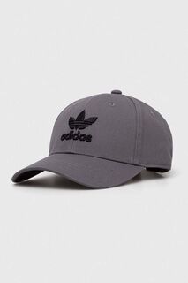 Бейсболка из хлопка adidas Originals, серый