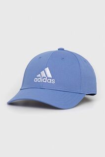 Бейсболка из хлопка adidas, синий