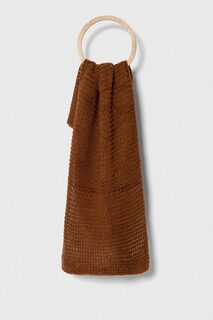 Шерстяной шарф Answear Lab, коричневый