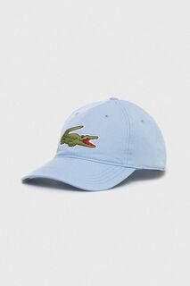 Бейсболка из хлопка Lacoste, синий