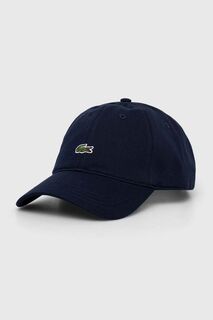 Бейсболка из хлопка Lacoste, темно-синий