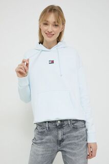 Хлопковая толстовка Tommy Jeans, синий