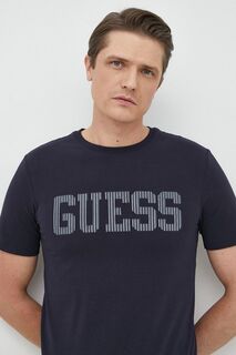 Футболка Guess, темно-синий