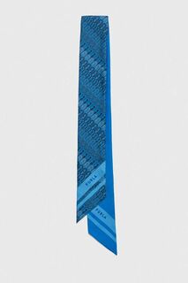 Шелковый шарф Furla, синий