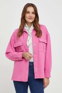 Джинсовая куртка Answear Lab, розовый