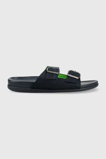 Замшевые тапочки HILFIGER NUBUCK BUCKLES SANDAL Tommy Hilfiger, темно-синий