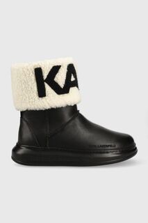 Кожаные зимние ботинки KAPRI KOSI Karl Lagerfeld, черный