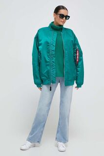 Куртка-бомбер MA-1 Core Wmn Alpha Industries, зеленый