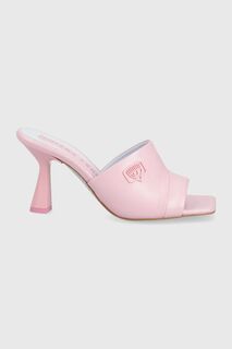 Кожаные тапочки Eylike Chiara Ferragni, розовый