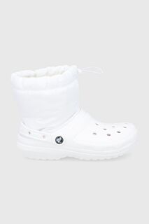 Зимние ботинки Classic на подкладке Neo Puff Boot Crocs, белый