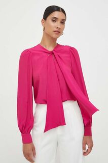 Рубашка с оттенком шелка Pinko, розовый