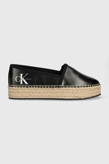 Эспадрильи ESPADRILLE FLATFORM Calvin Klein Jeans, черный