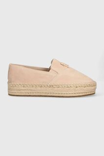 Замшевые эспадрильи TH SUEDE ESPADRILLE FLATFORM ESPADRILLE Tommy Hilfiger, бежевый