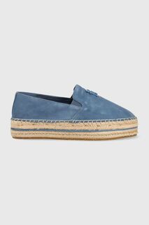 Замшевые эспадрильи TH SUEDE ESPADRILLE FLATFORM ESPADRILLE Tommy Hilfiger, синий