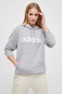 Толстовка Adidas из хлопка adidas, серый