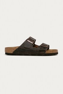 Кожаные шлепанцы Arizona Birkenstock, коричневый