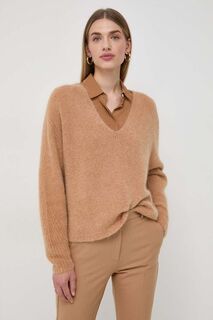 Шерстяной свитер Marella, коричневый