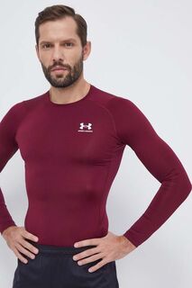 Тренировочный лонгслив Under Armour, бордовый