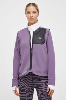 Беговая куртка Ultimate Conquer the Elements COLD.RDY adidas, фиолетовый